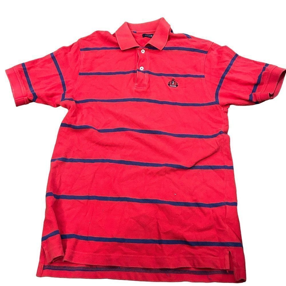 Vintage Izod Striped Polo Shirt